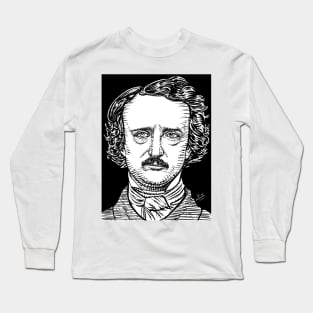 EDGAR ALLAN POE ink portrait Long Sleeve T-Shirt